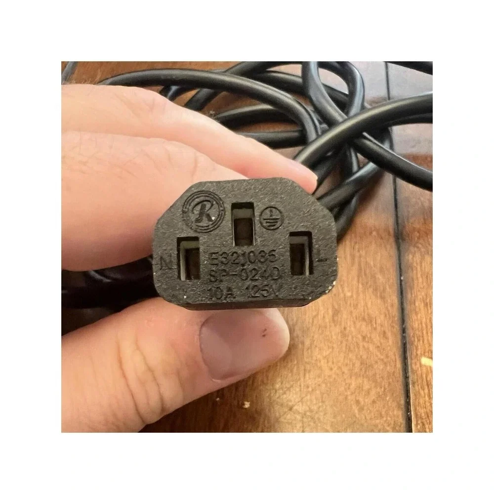Standard AC Male Power Cord Cable Monitor PC Printer Computer 6ft 3-Prong Xbox